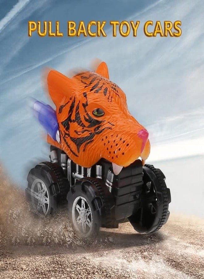 Chocozone Friction Powered Red Tiger 4WD Mini Monster Truck with 360 Degree Rotation Toys for 2 Years Old Boys & Girls - Image 5